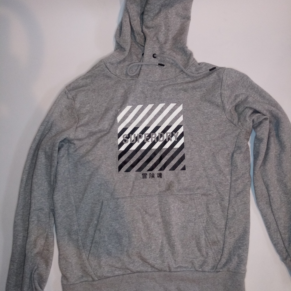 Super dry gray hoodie size large